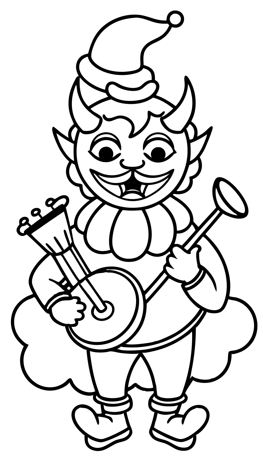 coloring pages of devils